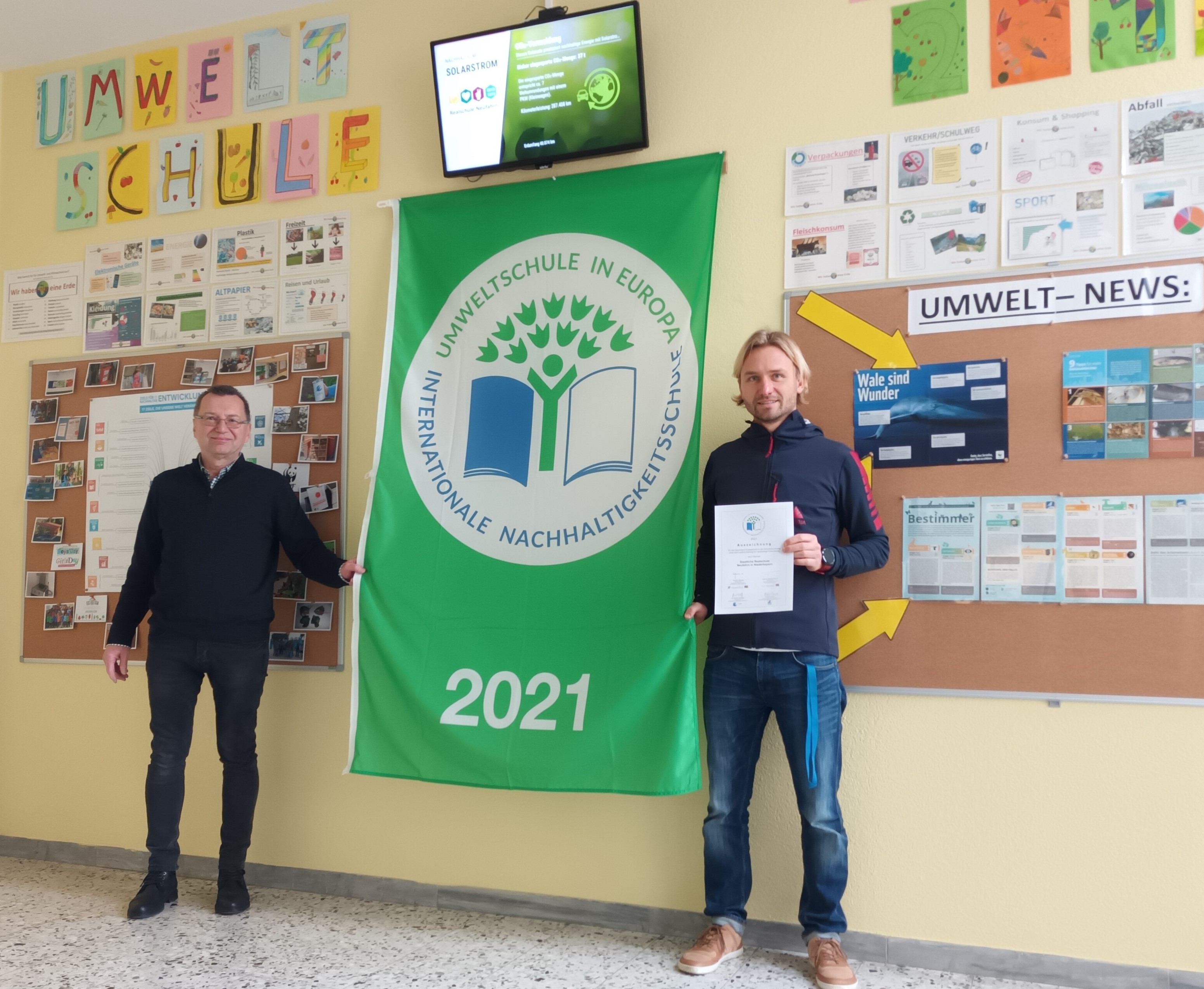 Realschule Neufahrn ausgezeichnet: 10 Jahre Umweltschule